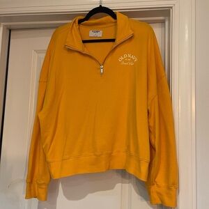 ⭐️Old Navy Orange Beach club Quarter-Zip Sweatshirt